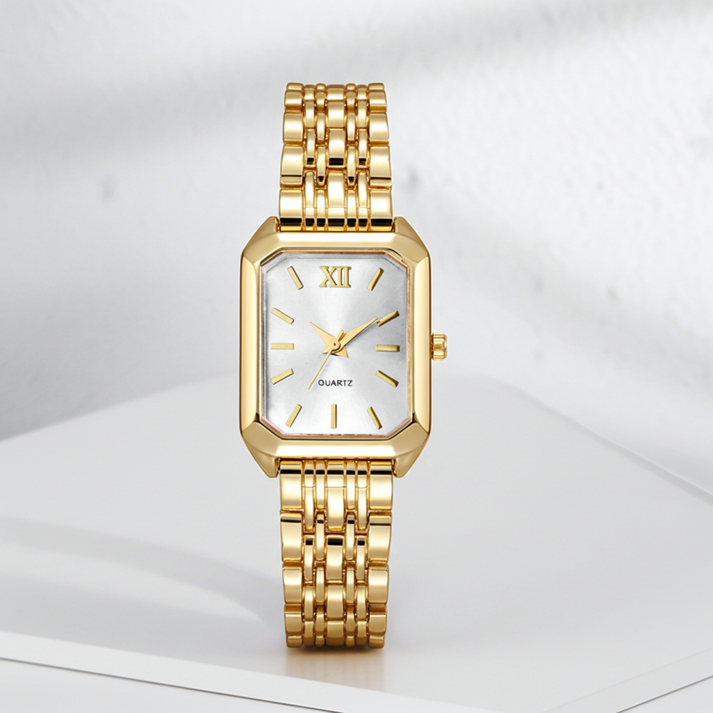 Alure Watch Gold/White