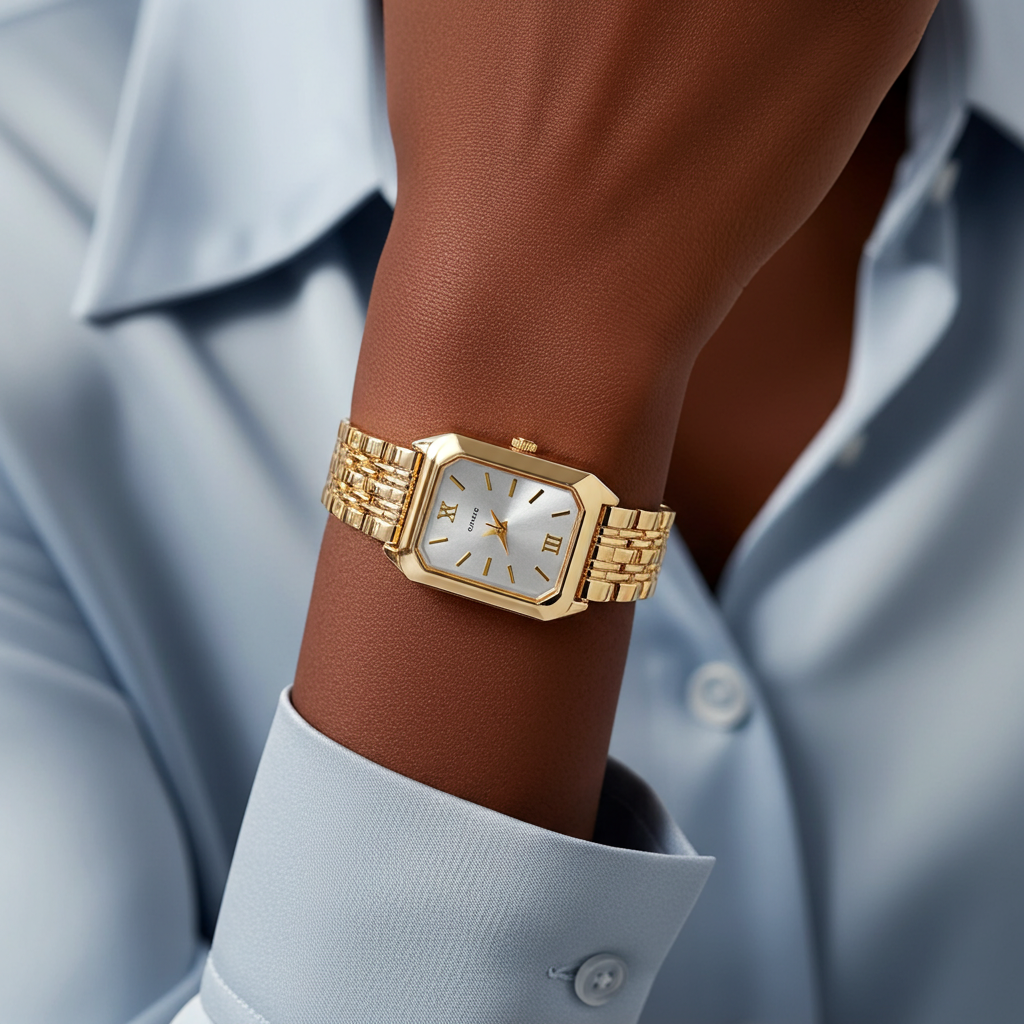 Alure Watch Gold/White