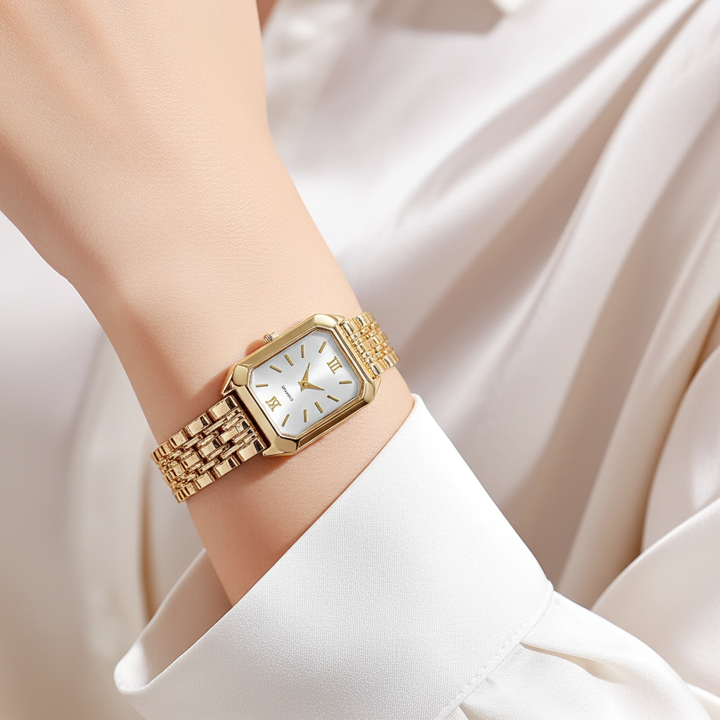 Alure Watch Gold/White