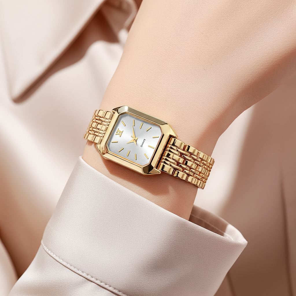 Alure Watch Gold/White