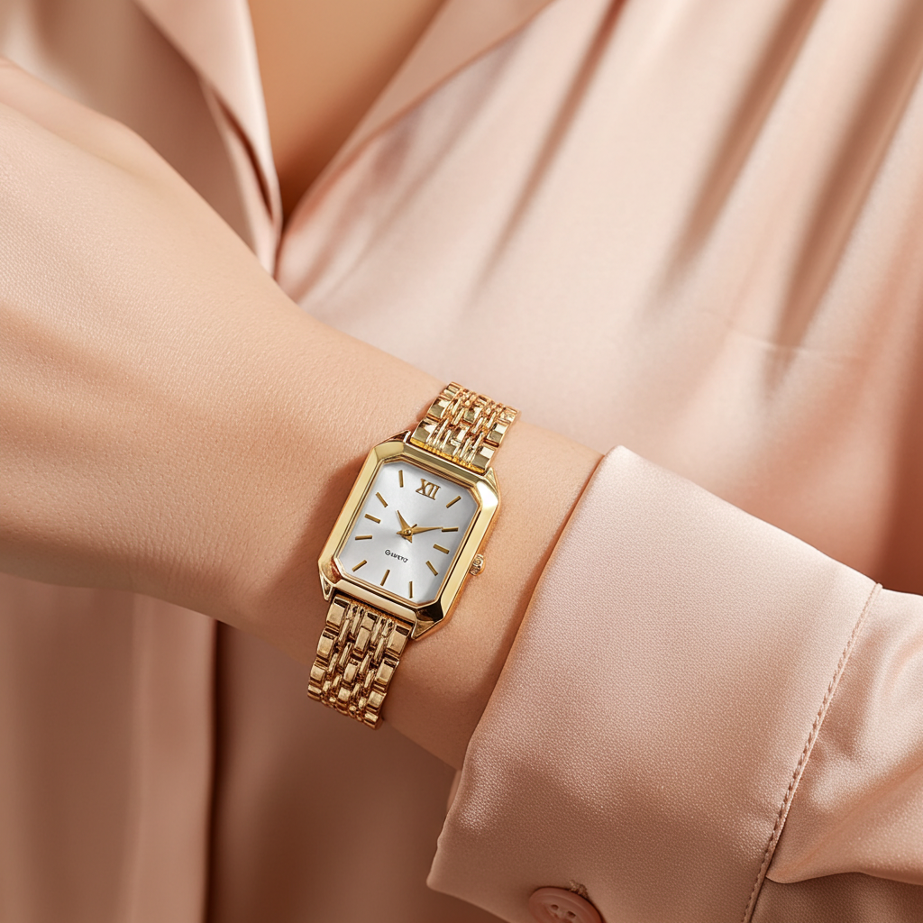 Alure Watch Gold/White