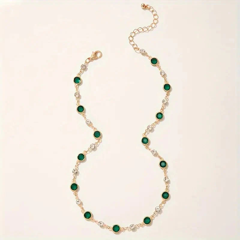 Emerald Green Pendant Necklace