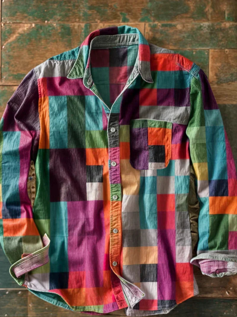 Frank |  Retro Patchwork Shirt