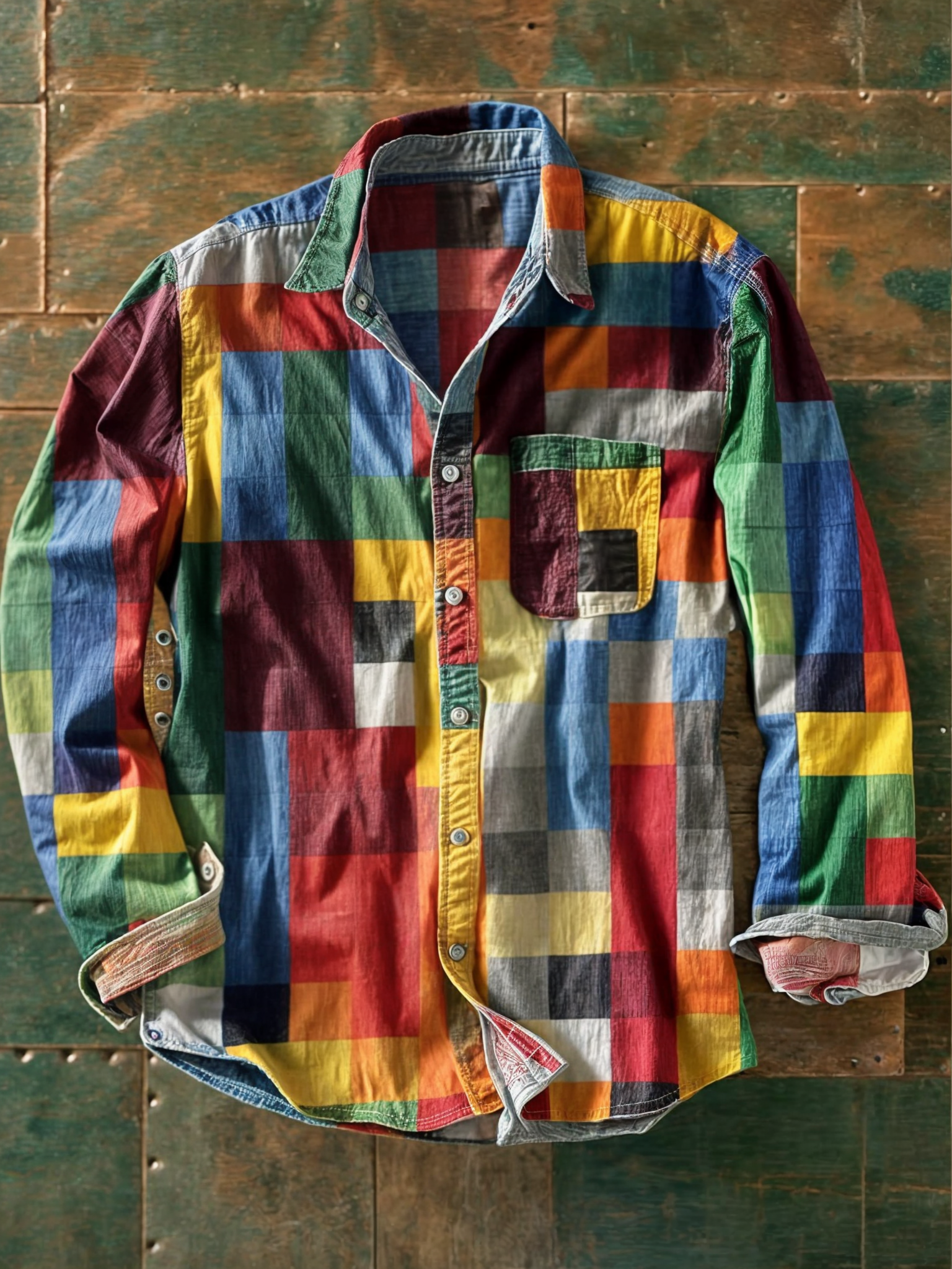 Frank |  Retro Patchwork Shirt
