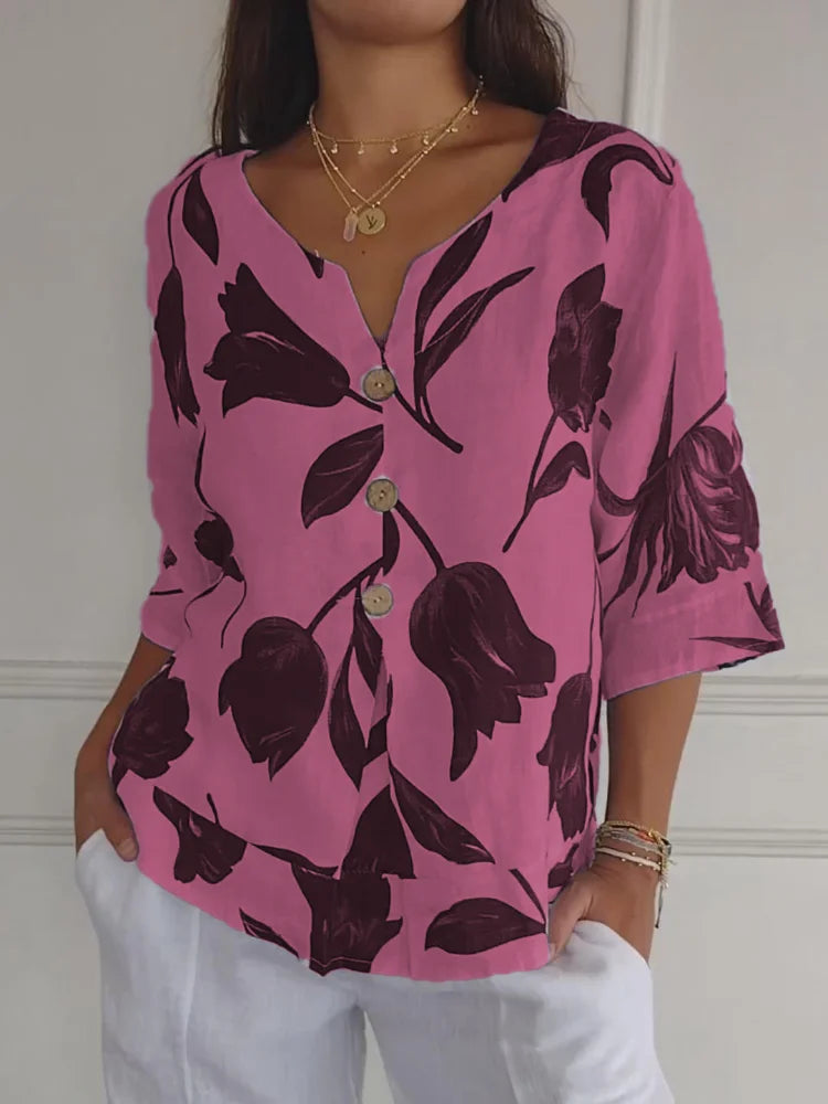 Kate | Casual Floral Blouse