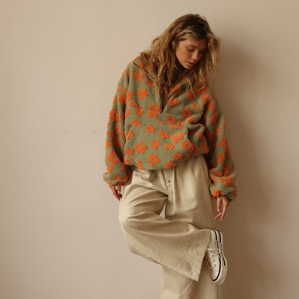 Masie - Bloom Fleece with Floral Details
