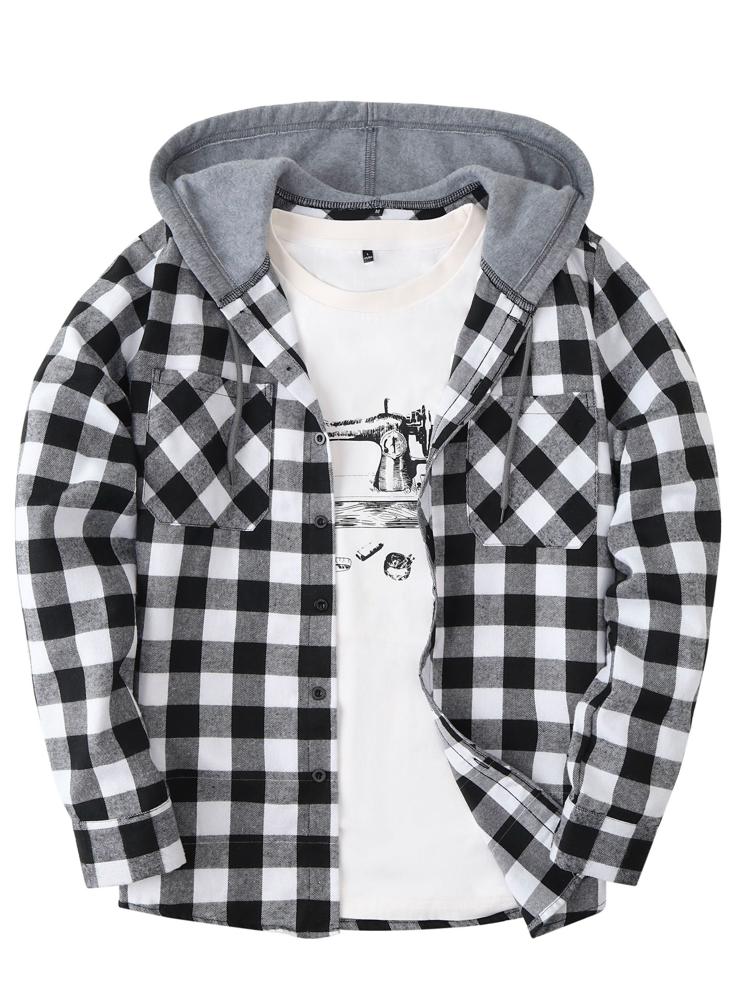 Fredrick | Hooded Flannel Shirt
