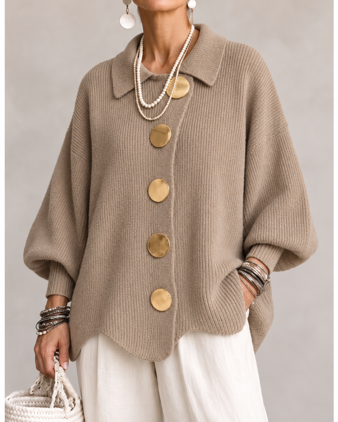Ardelle™ | Oversized Collared Cardigan