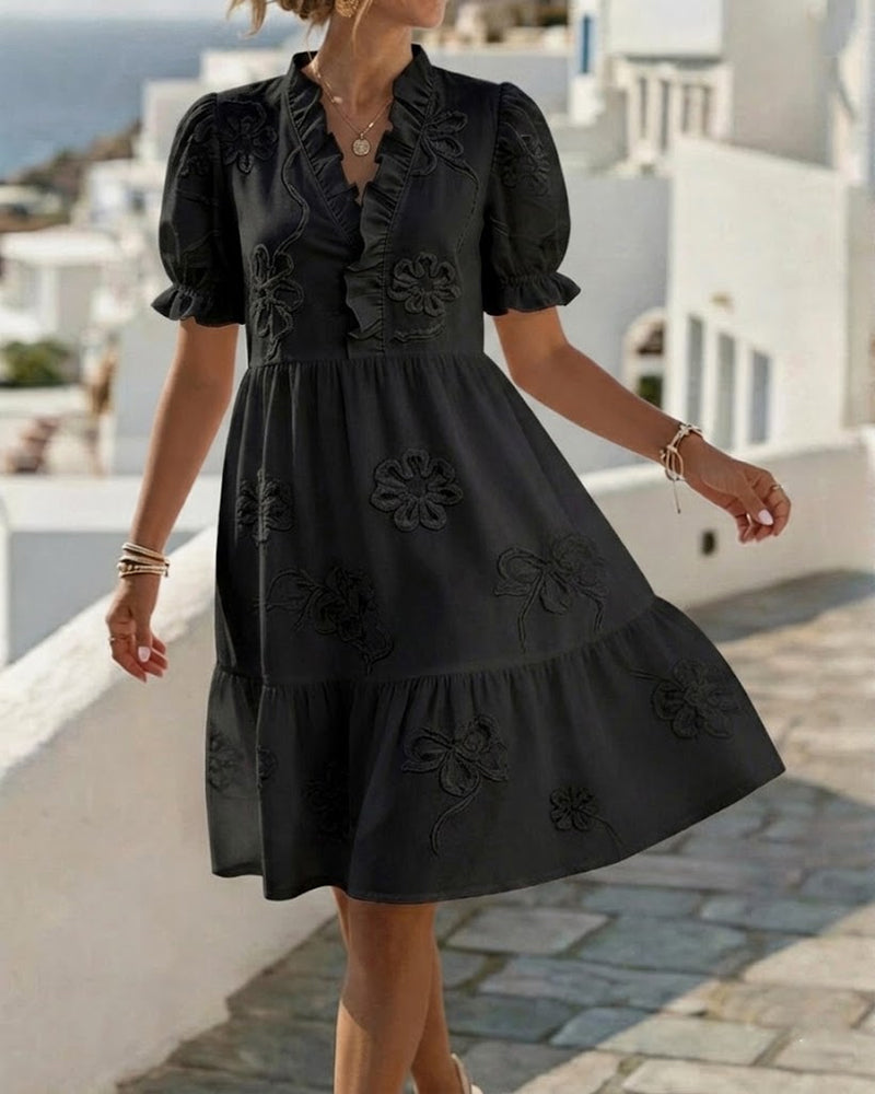 Sophie | Ruffle Midi Dress