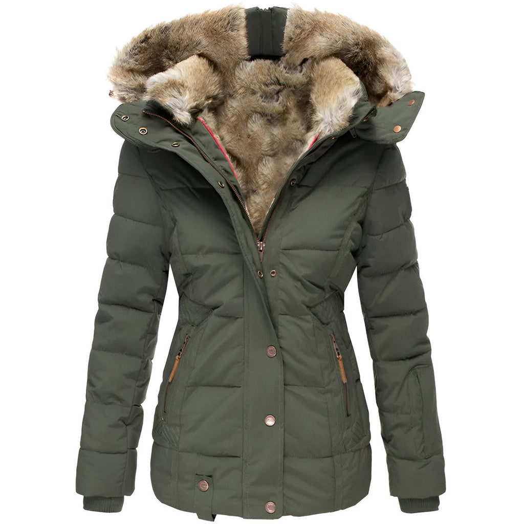 Merrie - Slim-Fit Puffer Jacket with Hood
