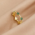 Clover Crystal Ring