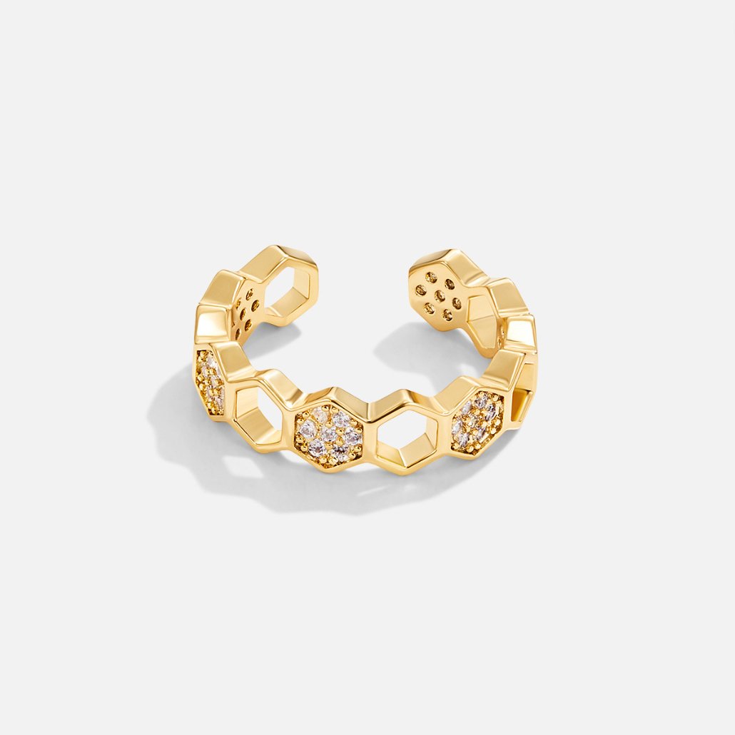 Gold & Crystal Ring