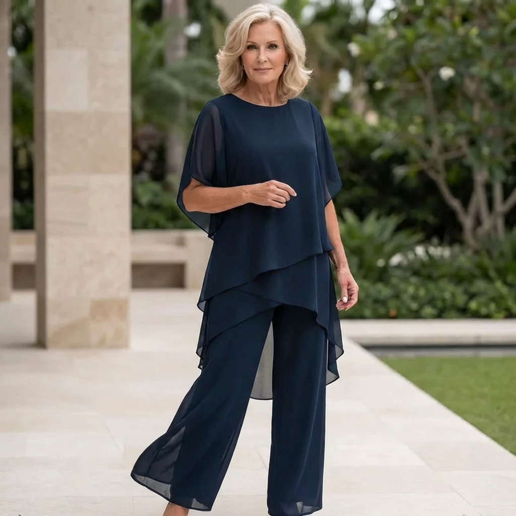 Jorellea | Draped Palazzo 2-piece Set