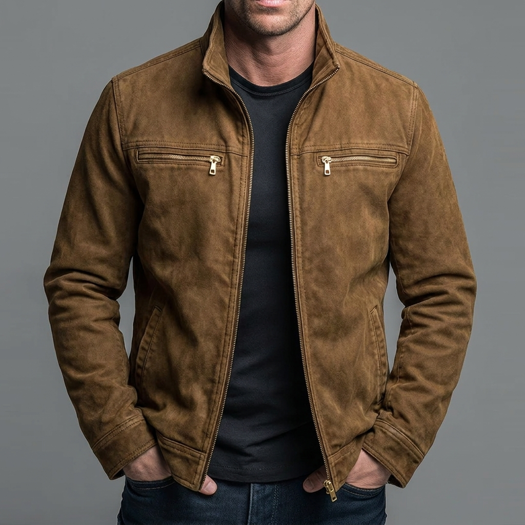 Cazel | Vintage Cotton Jacket with Zip Fastening