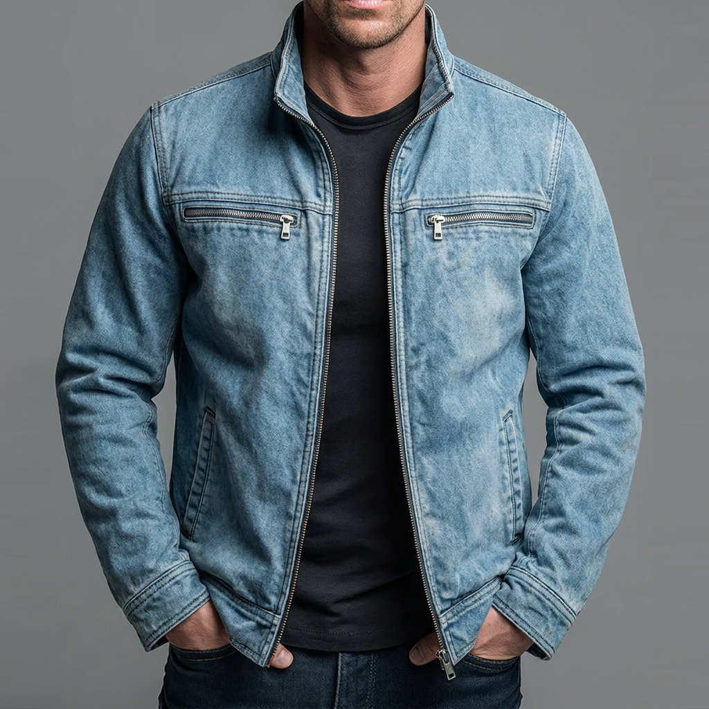 Cazel | Vintage Cotton Jacket with Zip Fastening