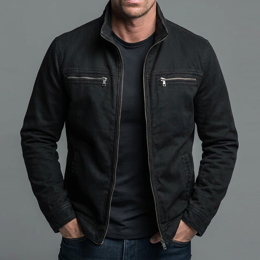Cazel | Vintage Cotton Jacket with Zip Fastening