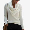 Paola| Draped Neck Sweater