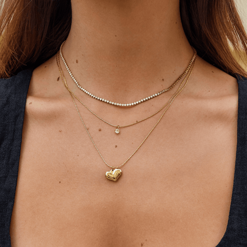 Cordelia Gold Crystal Necklace