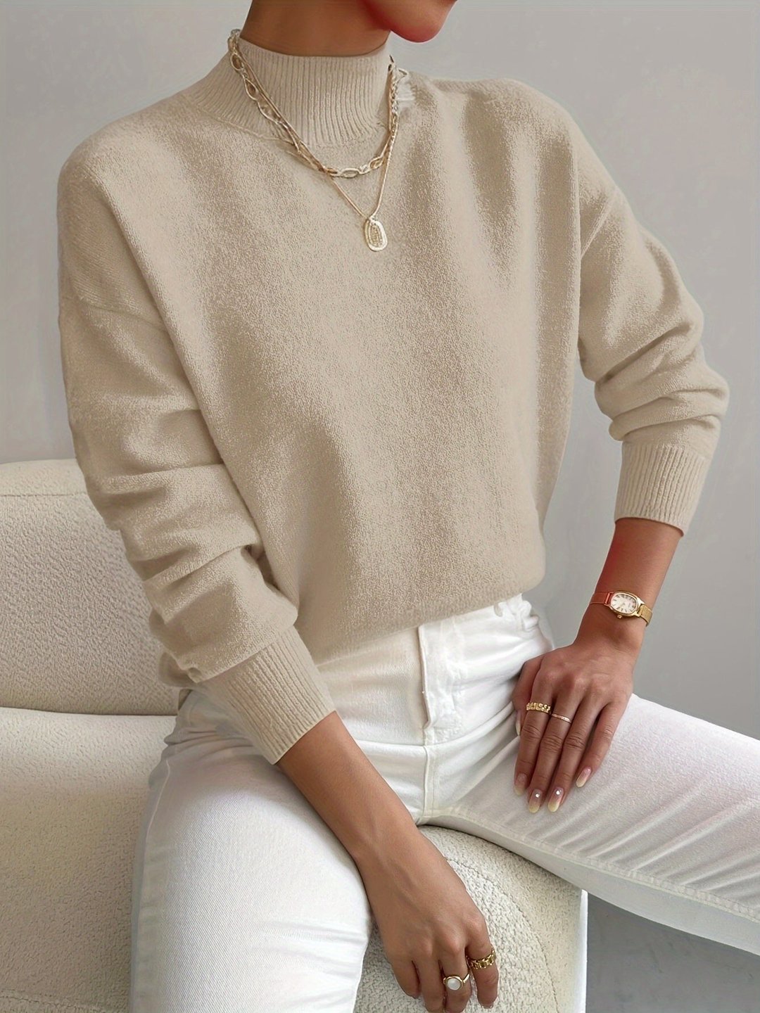 Claire | Mid-Turtleneck Sweater