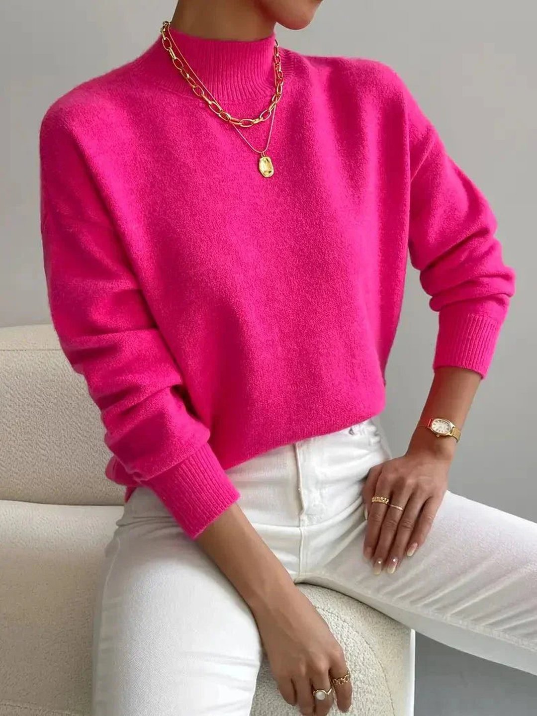 Claire | Mid-Turtleneck Sweater