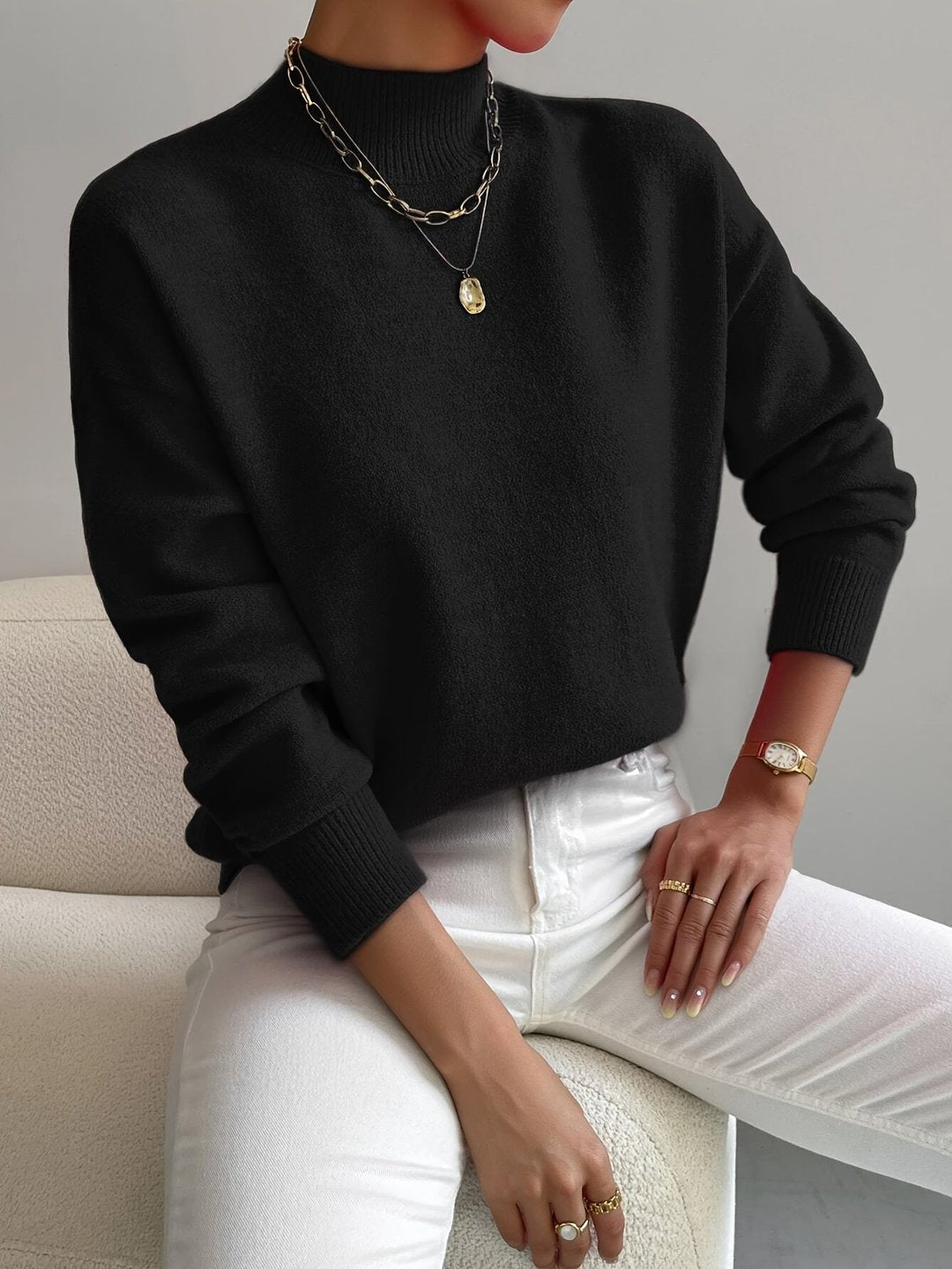 Claire | Mid-Turtleneck Sweater