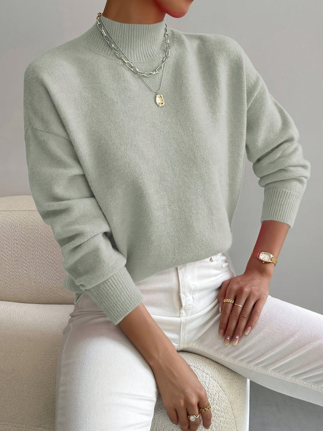 Claire | Mid-Turtleneck Sweater