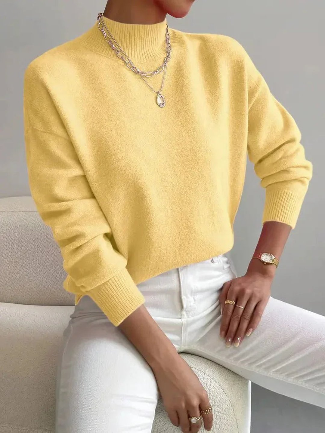 Claire | Mid-Turtleneck Sweater