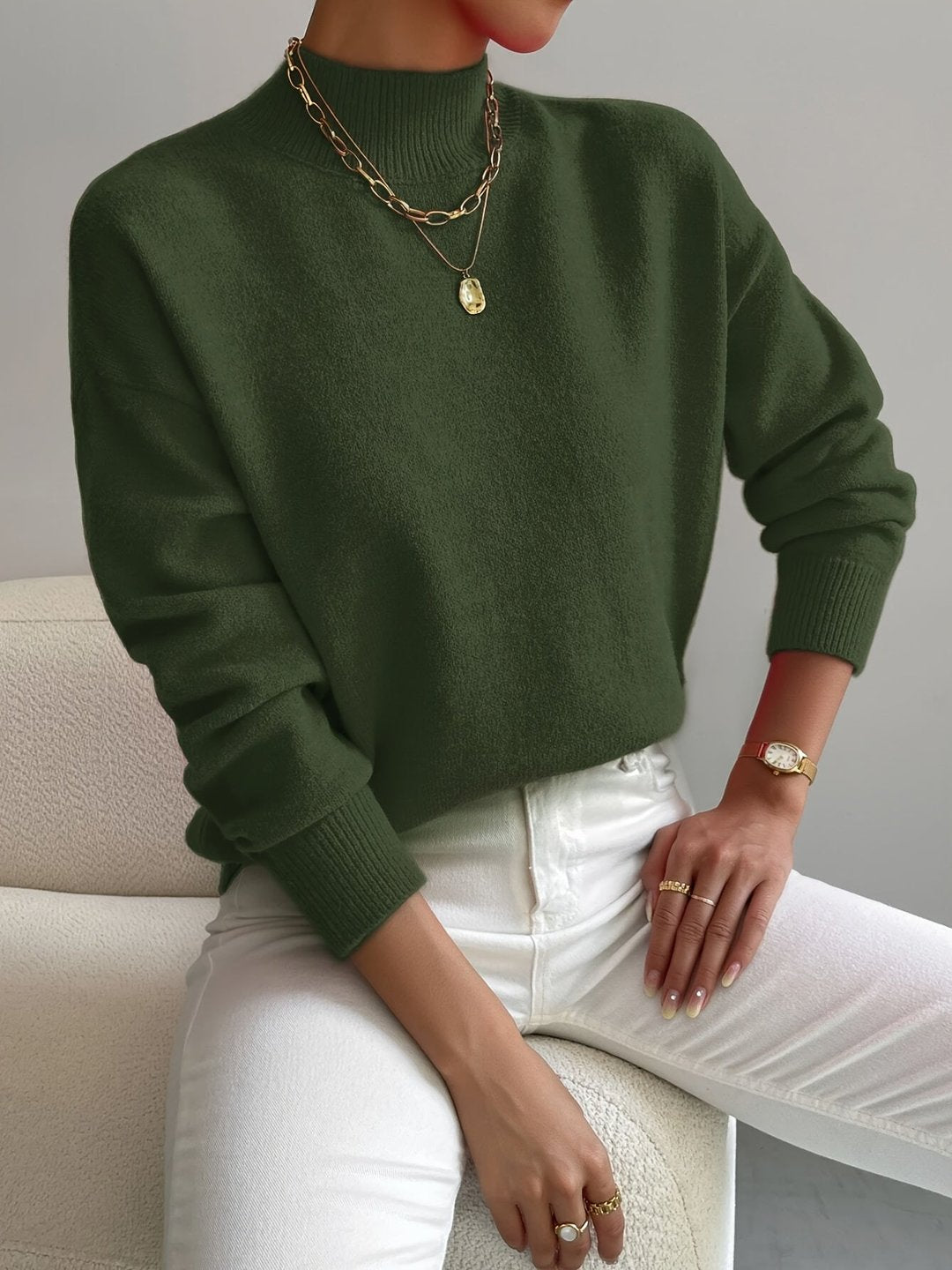 Claire | Mid-Turtleneck Sweater