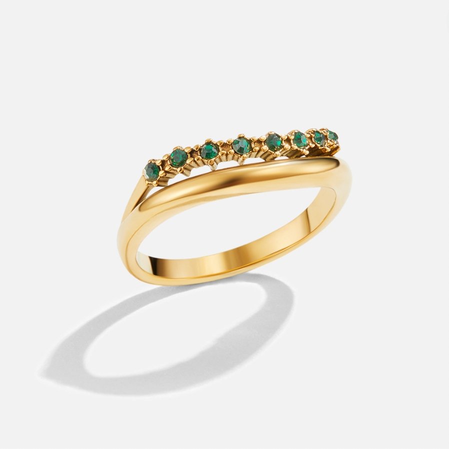 Carmen - Emerald Layered Ring