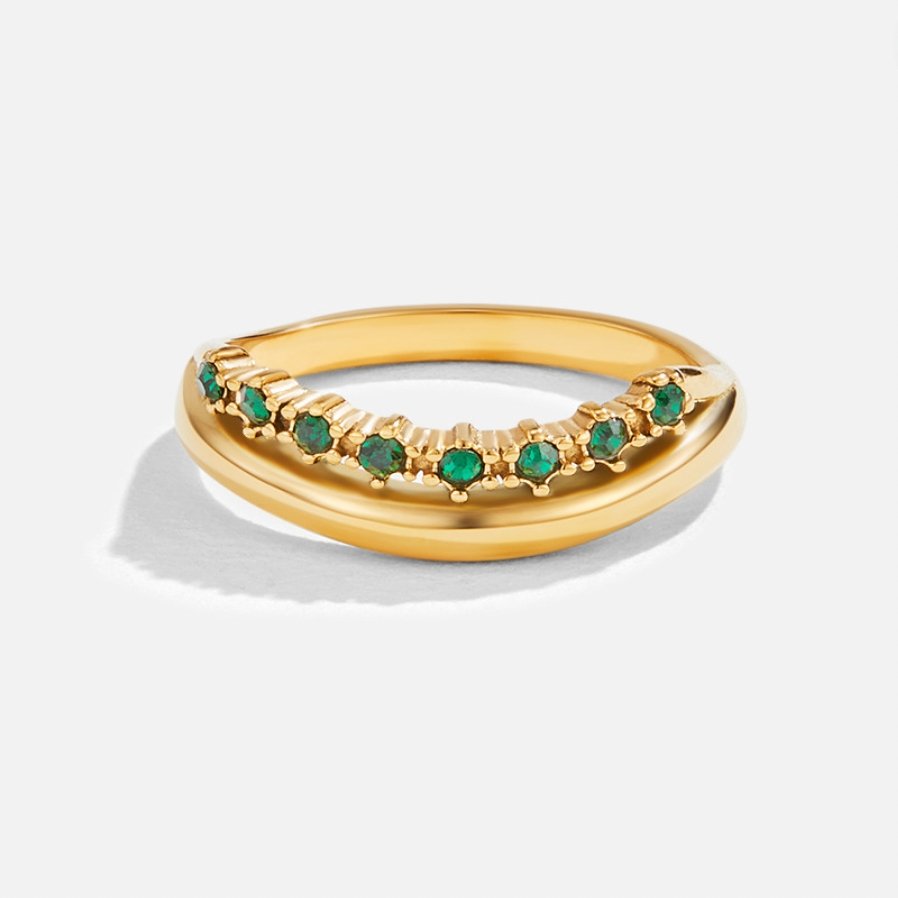 Carmen - Emerald Layered Ring