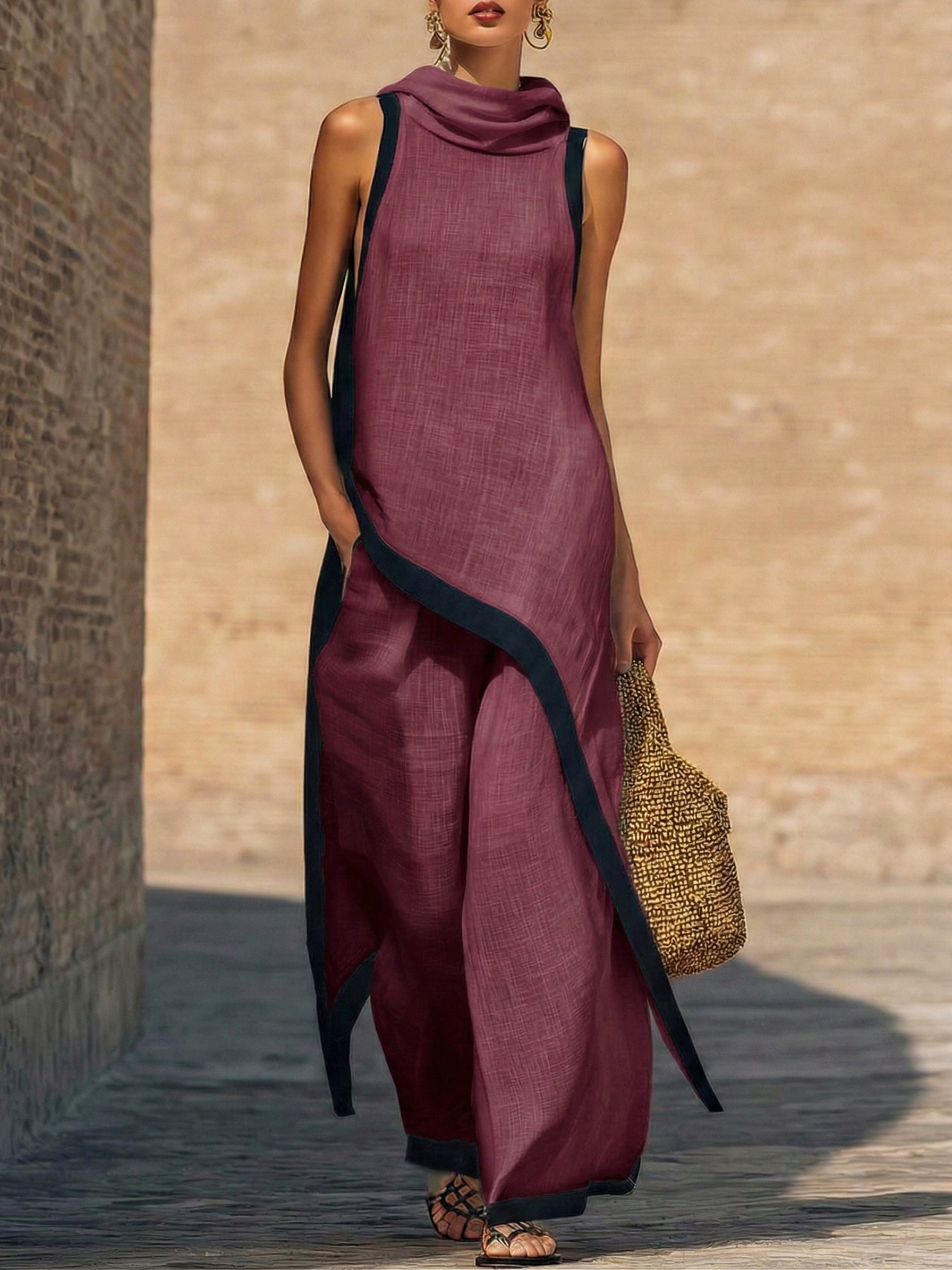 Claudie | Relaxed Chic Casual Cotton Linen Set