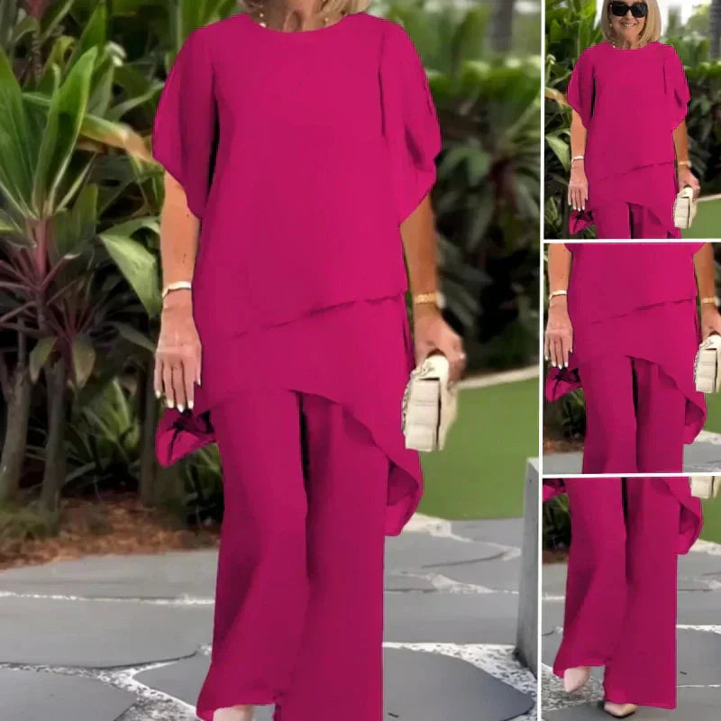 Jorellea | Draped Palazzo 2-piece Set