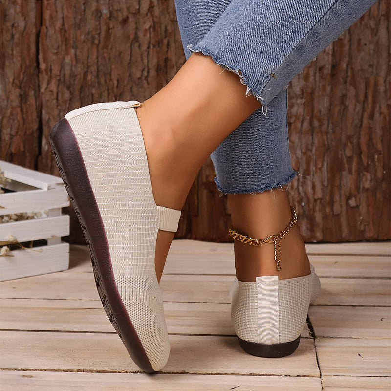 Nadia - Breathable Knit Flats
