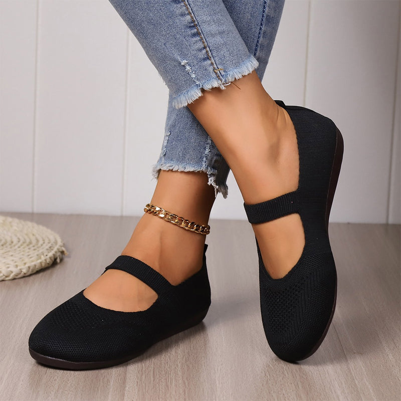 Nadia - Breathable Knit Flats