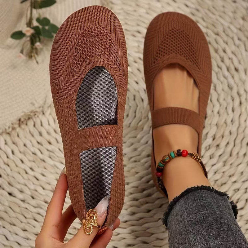 Nadia - Breathable Knit Flats