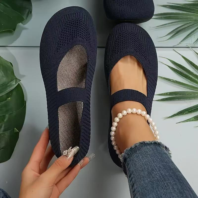 Nadia - Breathable Knit Flats