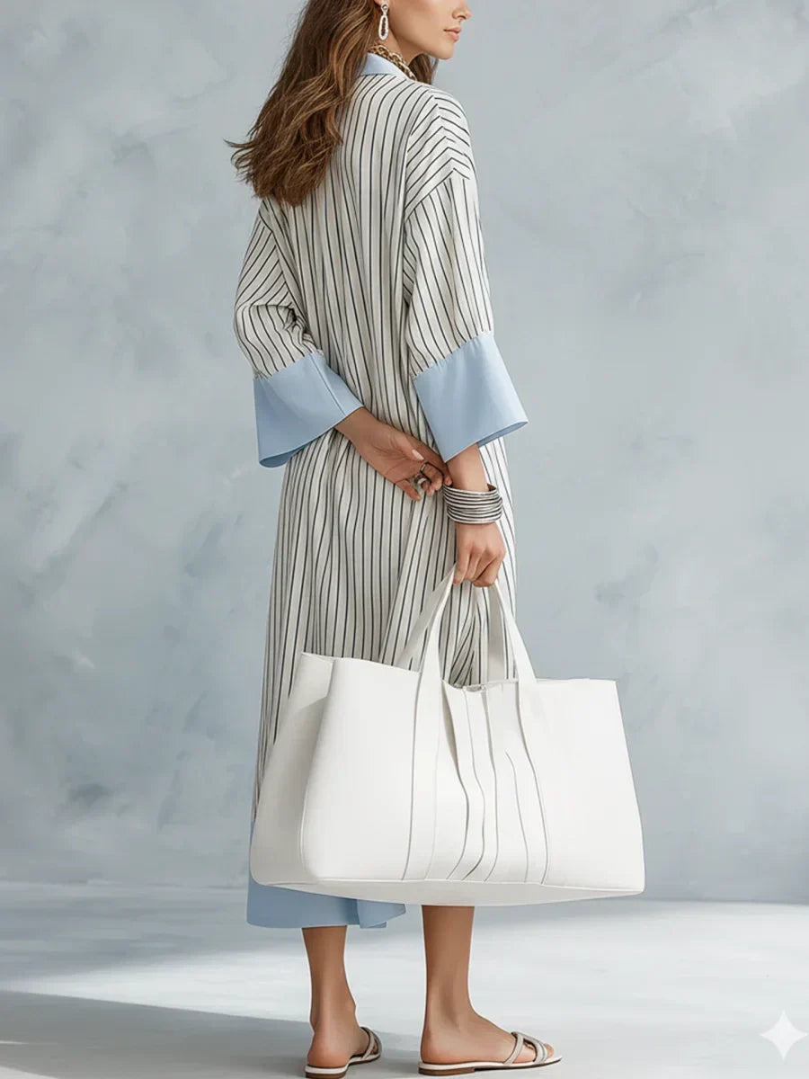Marilee | Elegant Striped Loose Midi Dress